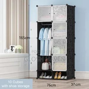 8 Cubes Plastic Wardrobe