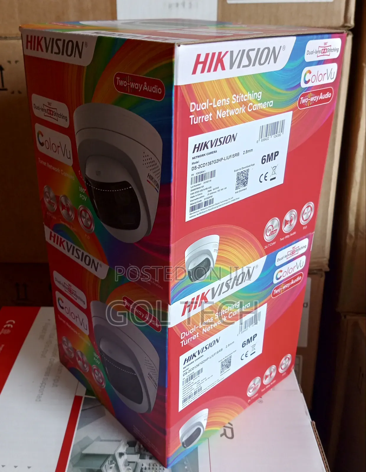 Hikvision Panoramic Camera 6mp Ds-2cd1367ghp-Liuf/SRB