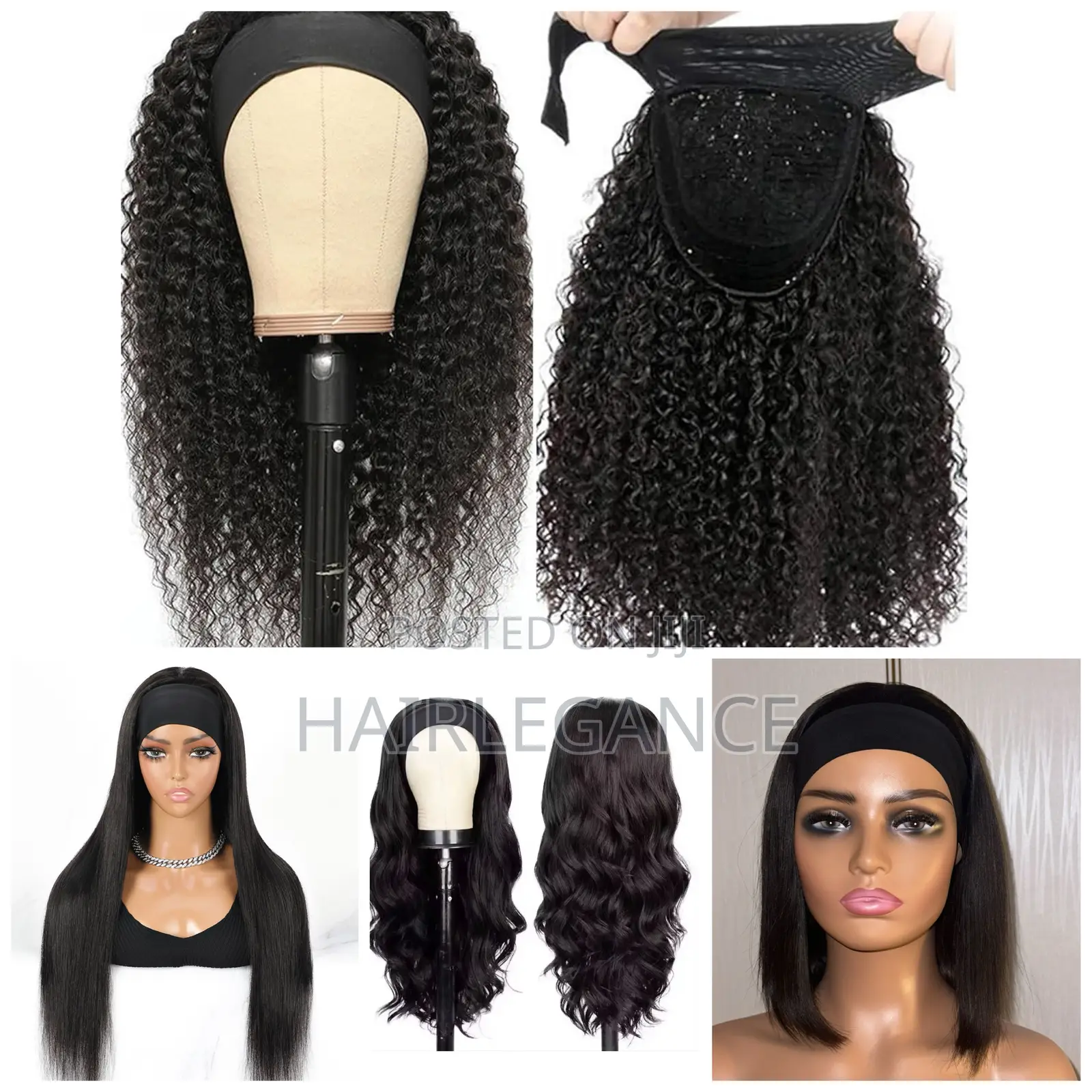 10-30 Inches Head Band Human Hair Unit