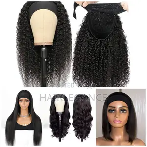 10-30 Inches Head Band Human Hair Unit