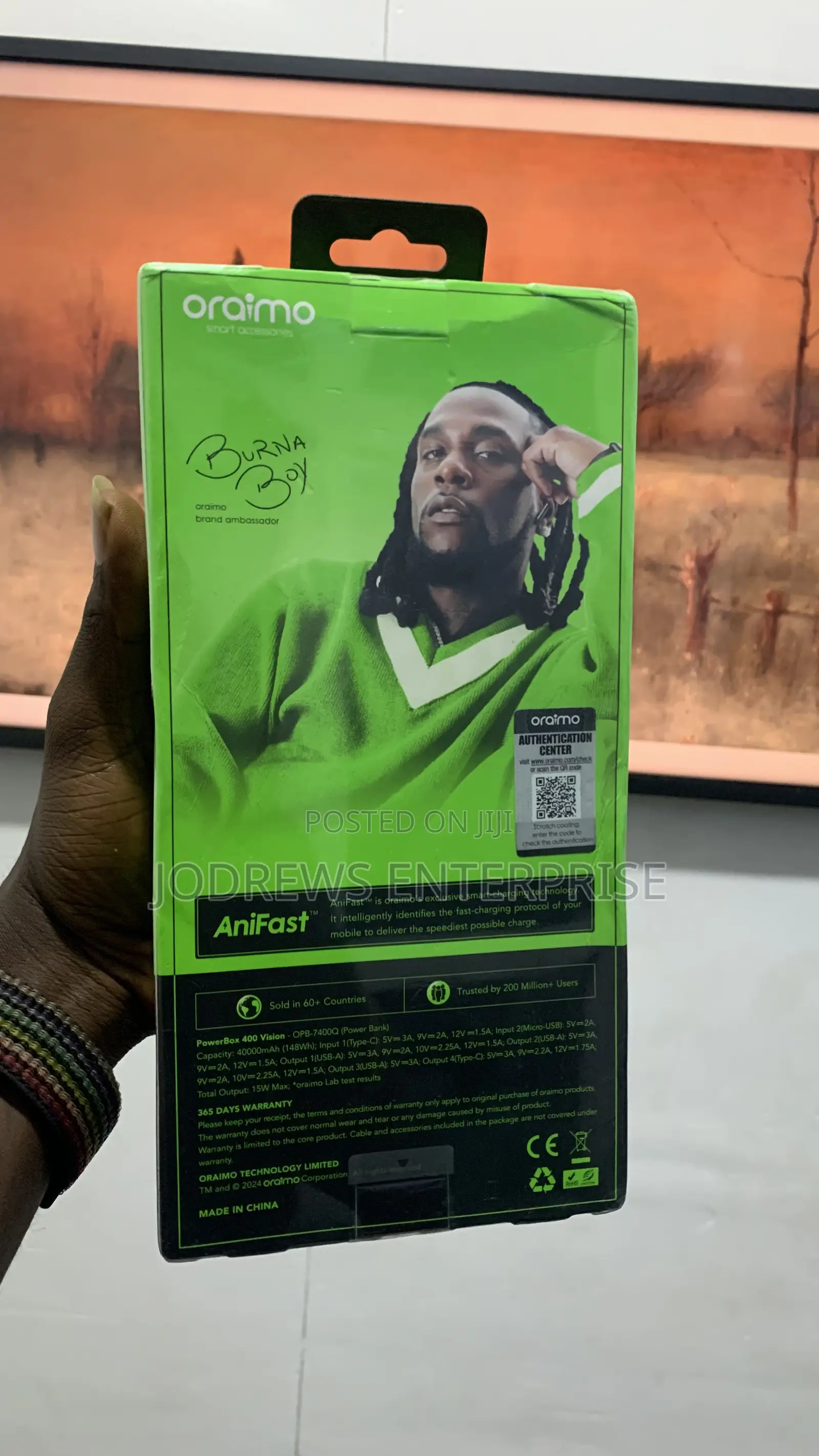 Oraimo Powerbox 400 Vision 40000mah 22.5w Power Bank