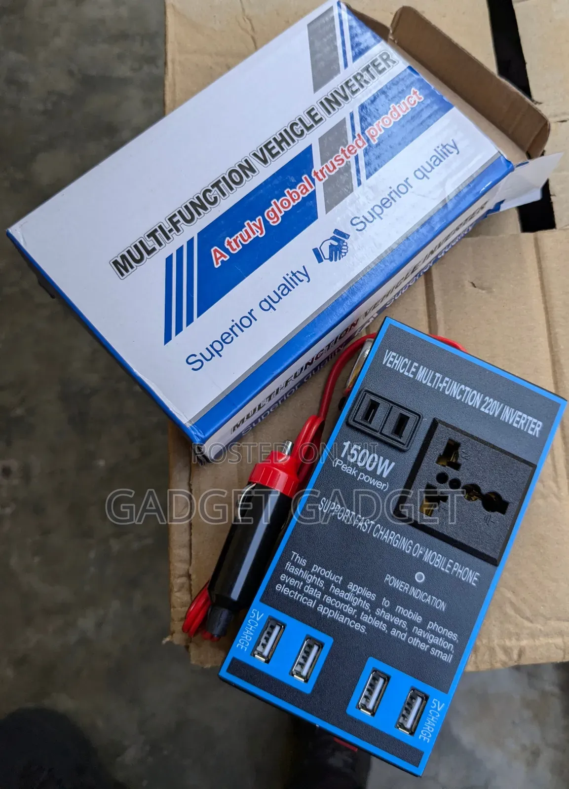 Travel Car Inverter, 12v/24v to 220v Converter