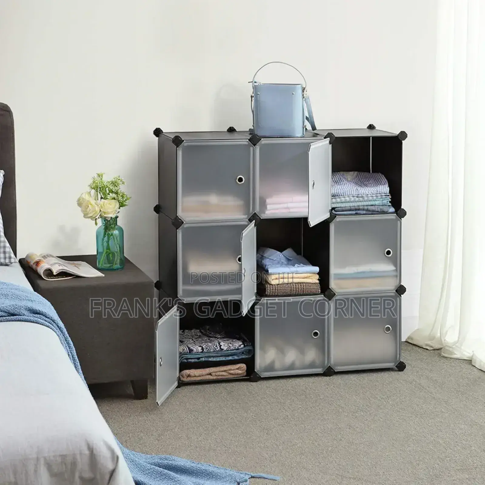 9 Cubes Plastic Wardrobe