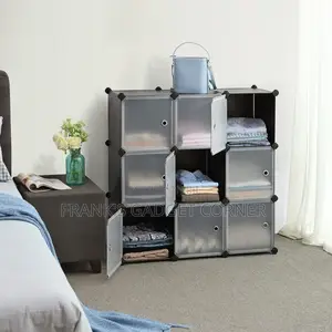 9 Cubes Plastic Wardrobe