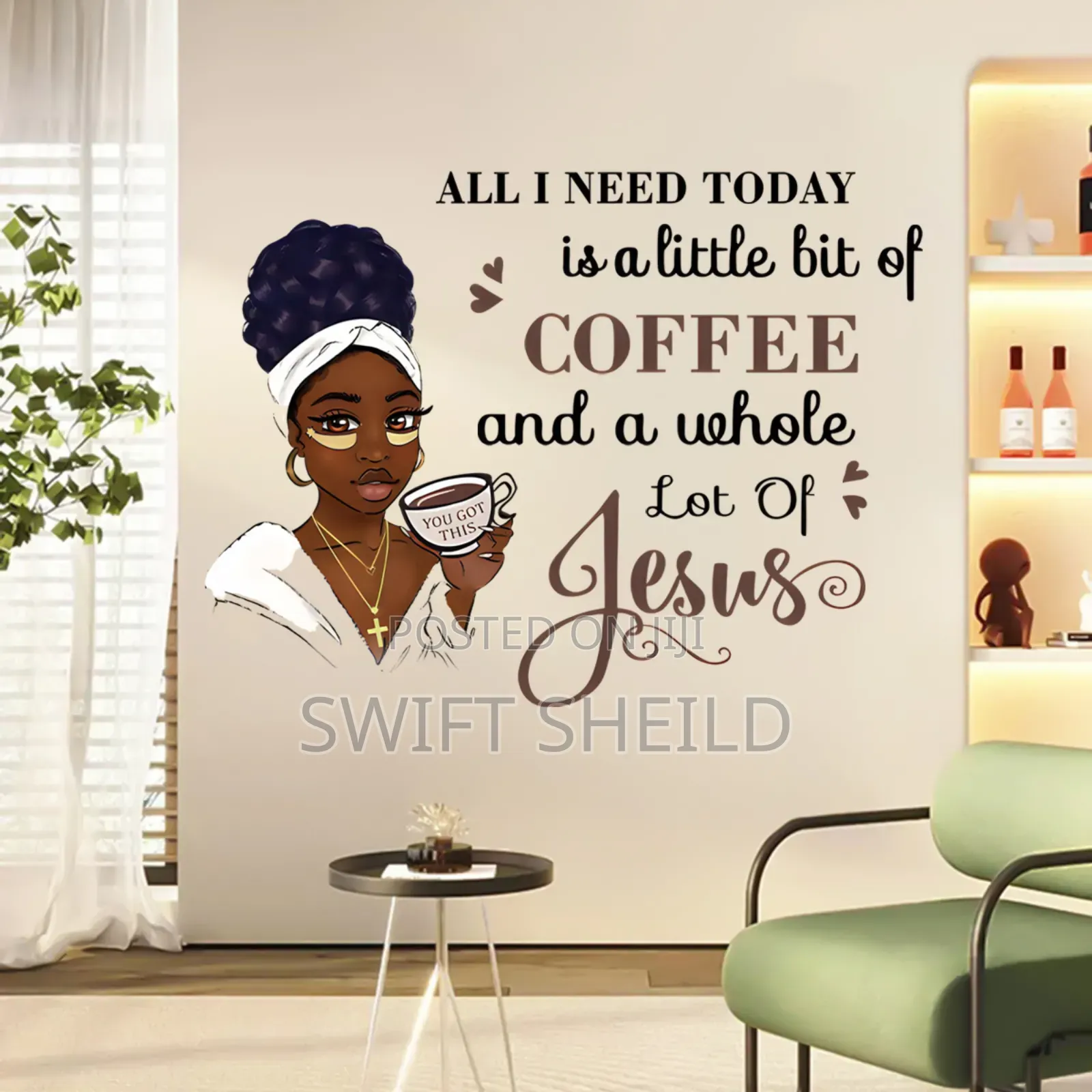 Wall Sticker (Little Coffee More of Jesus)