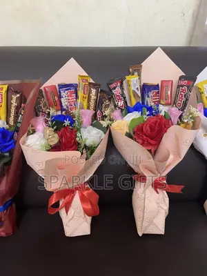 Kids Flower Bouquet, Chocolate, Birthday, Graduation, Gift