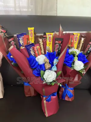 Kids Flower Bouquet, Chocolate, Birthday, Graduation, Gift