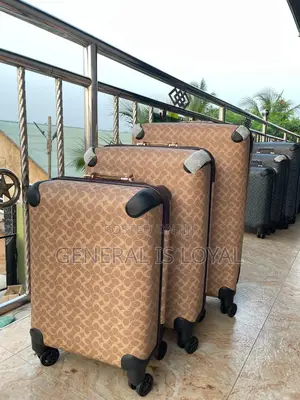 Coach Traveling Luggage Bag Brown 3in1