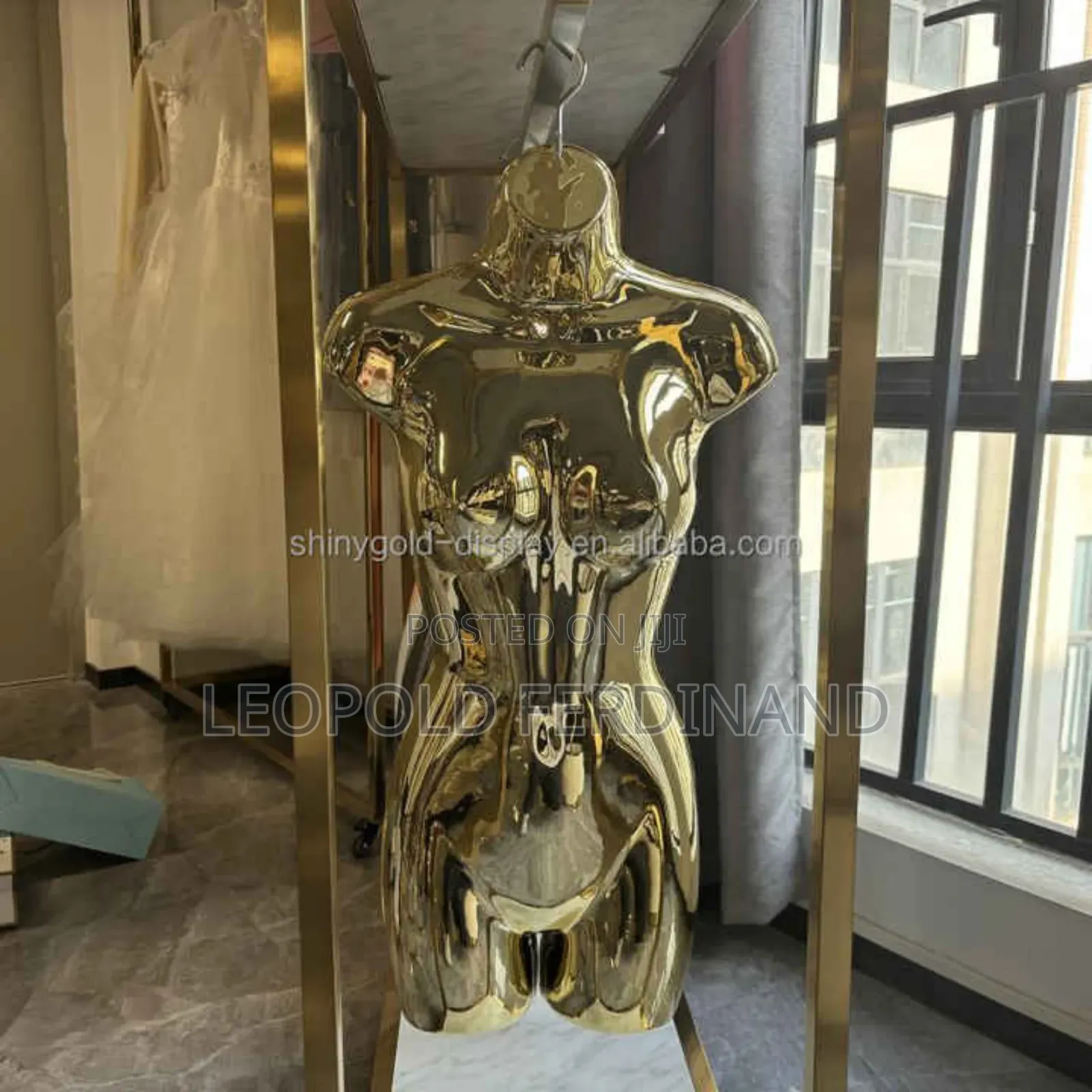 Lady Half Golden Mannequin