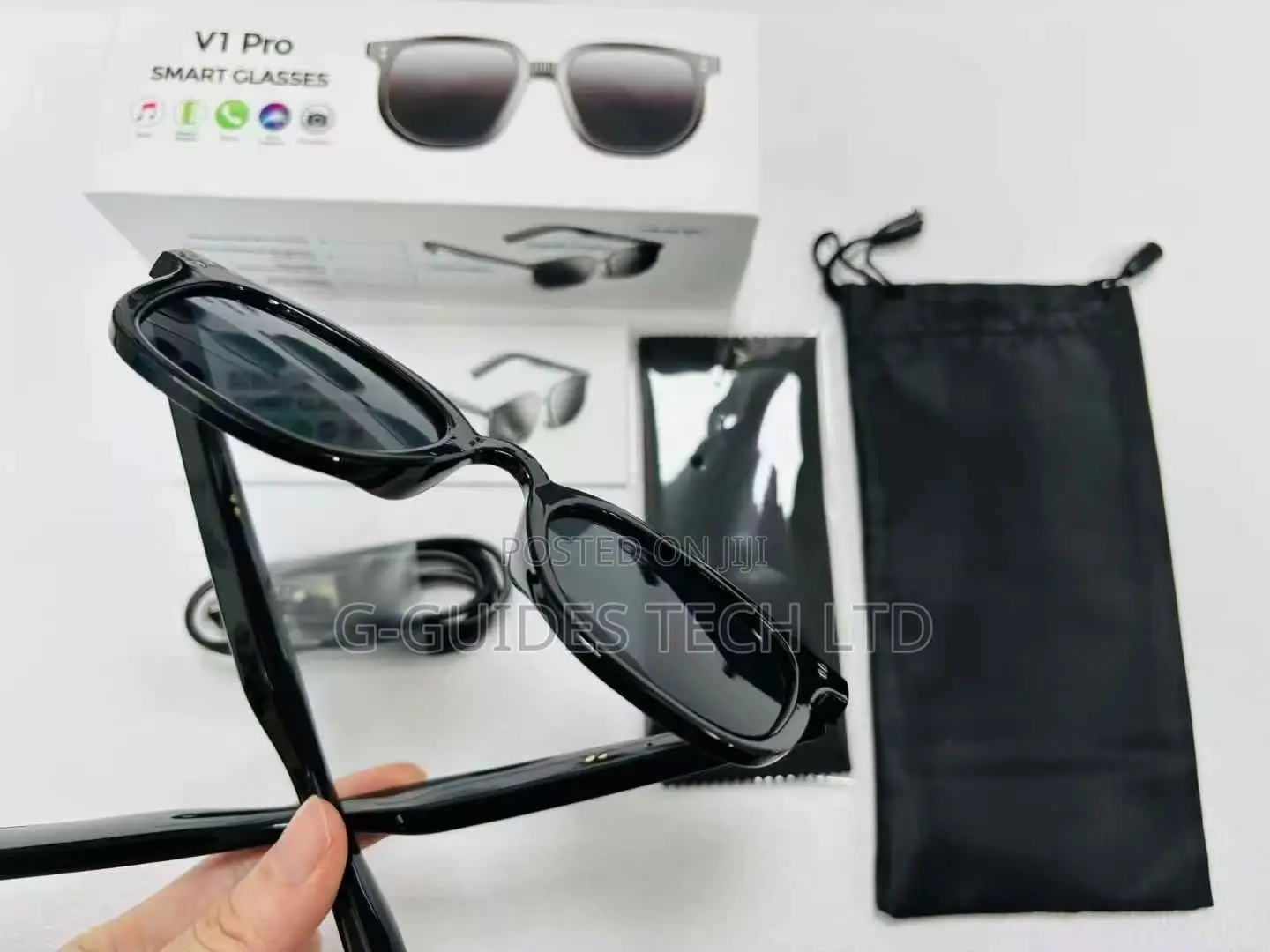 V1 Pro Smart Glasses, Bluetooth-Compatible Smart Sunglasses