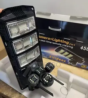 Solar 4g Sim Triple Lens CCTV Camera + Streetlights