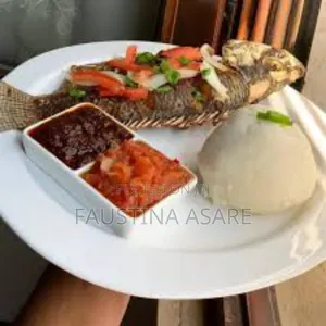 Banku With Tilapia