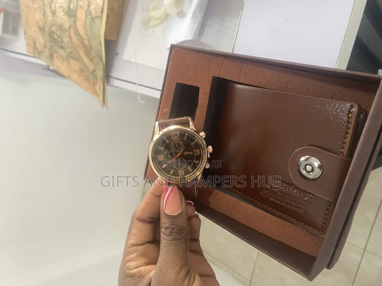 Watch , Belt, Wallet Combo Set