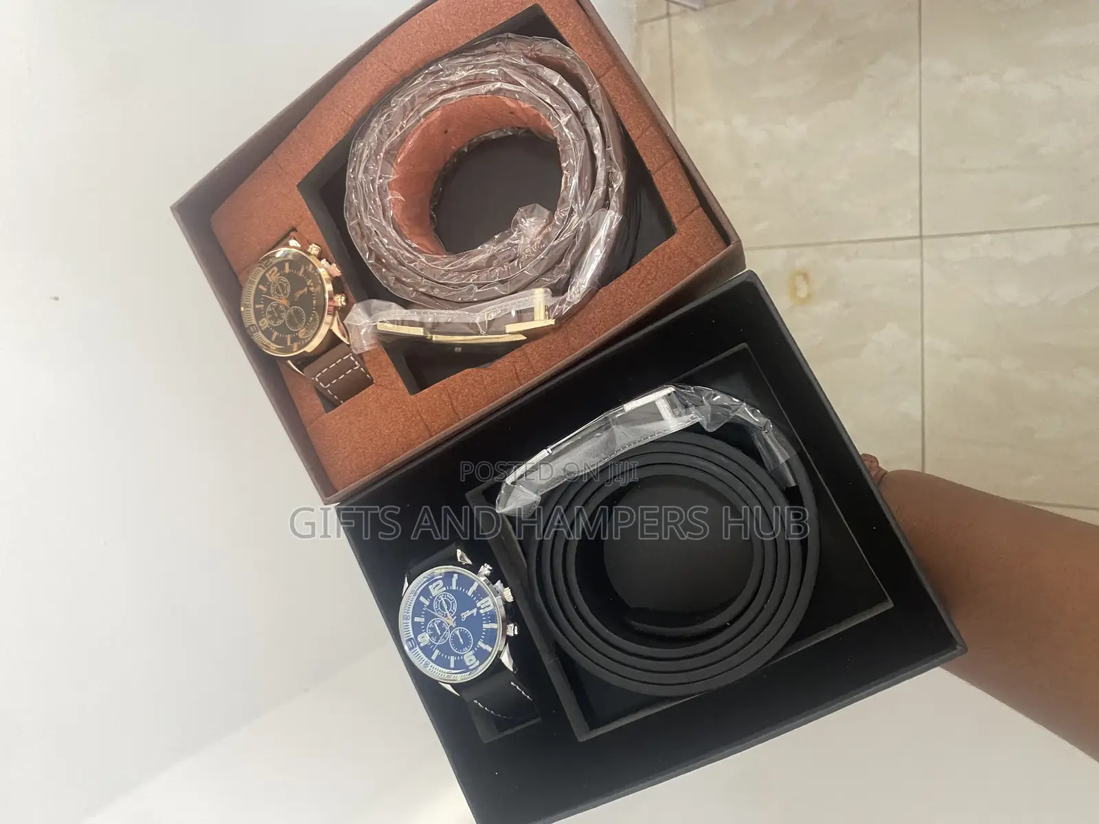 Watch , Belt, Wallet Combo Set