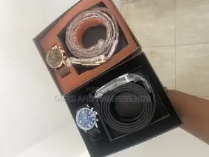 Watch , Belt, Wallet Combo Set
