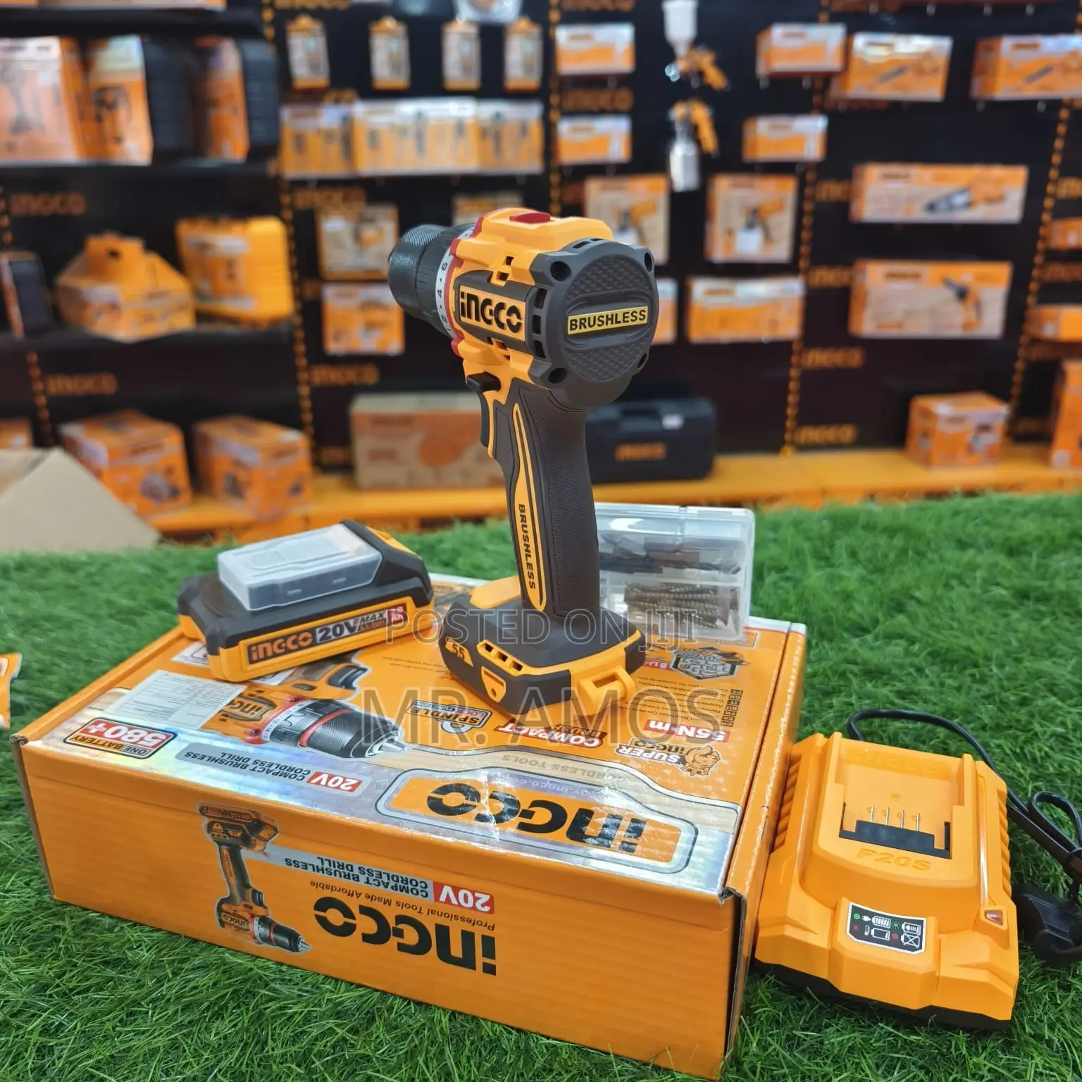 Brushless Cordless Drill Kit With 47 Accessories -Cdli205582