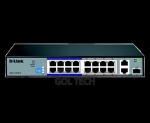 Dlink 16port Long Range Poe Surveillance Switch Des-F1016p-E