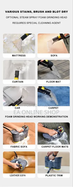 Multifunctional Steamer Vaccum Machine For Sofa, Carpet, Bed