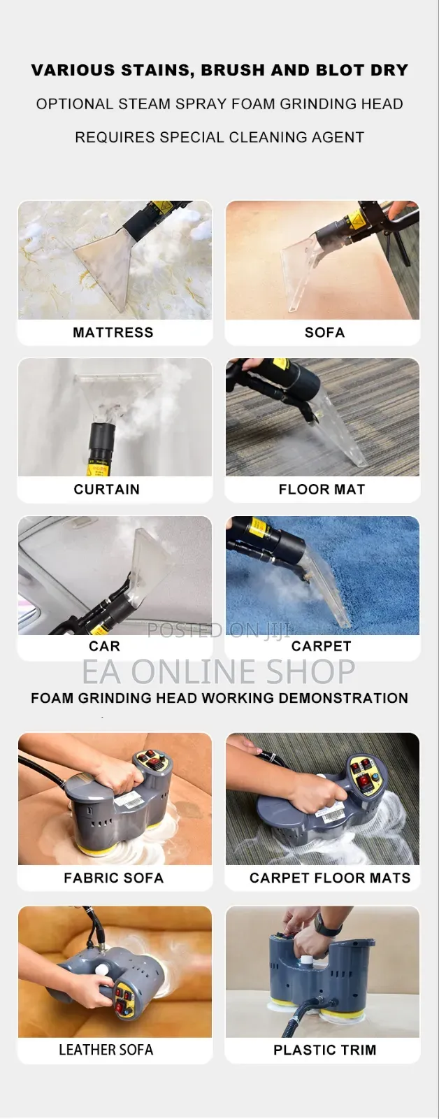 Multifunctional Steamer Vaccum Machine For Sofa, Carpet, Bed