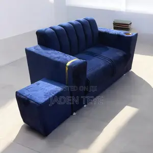 Blu Black Fabric for 2 in One Sofa