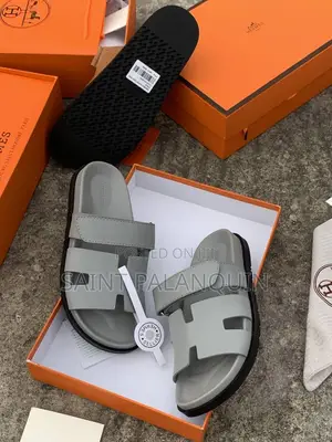 Gray Chypre Hermes Sandal