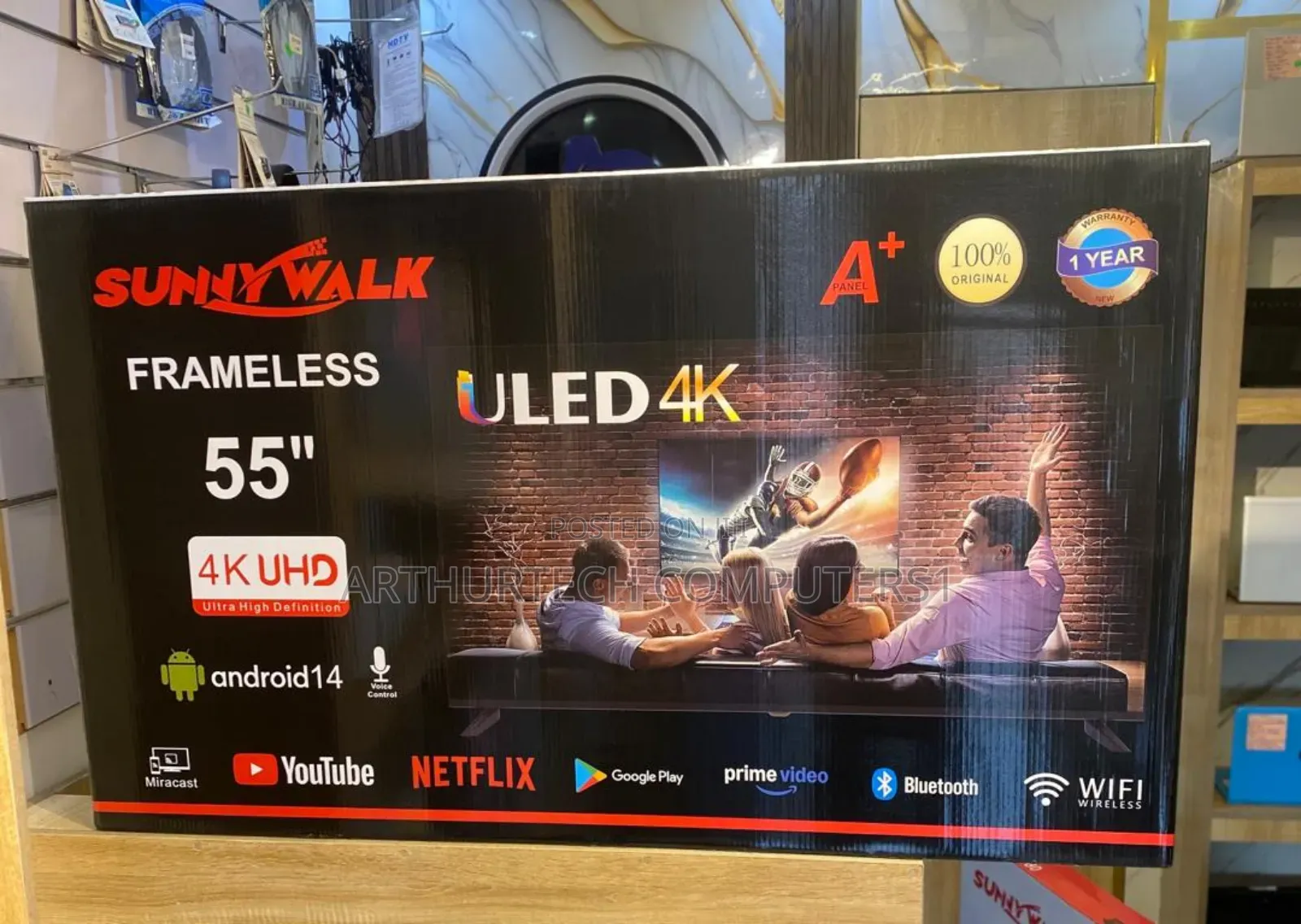 Sunny Walk Frameless Smart Tv