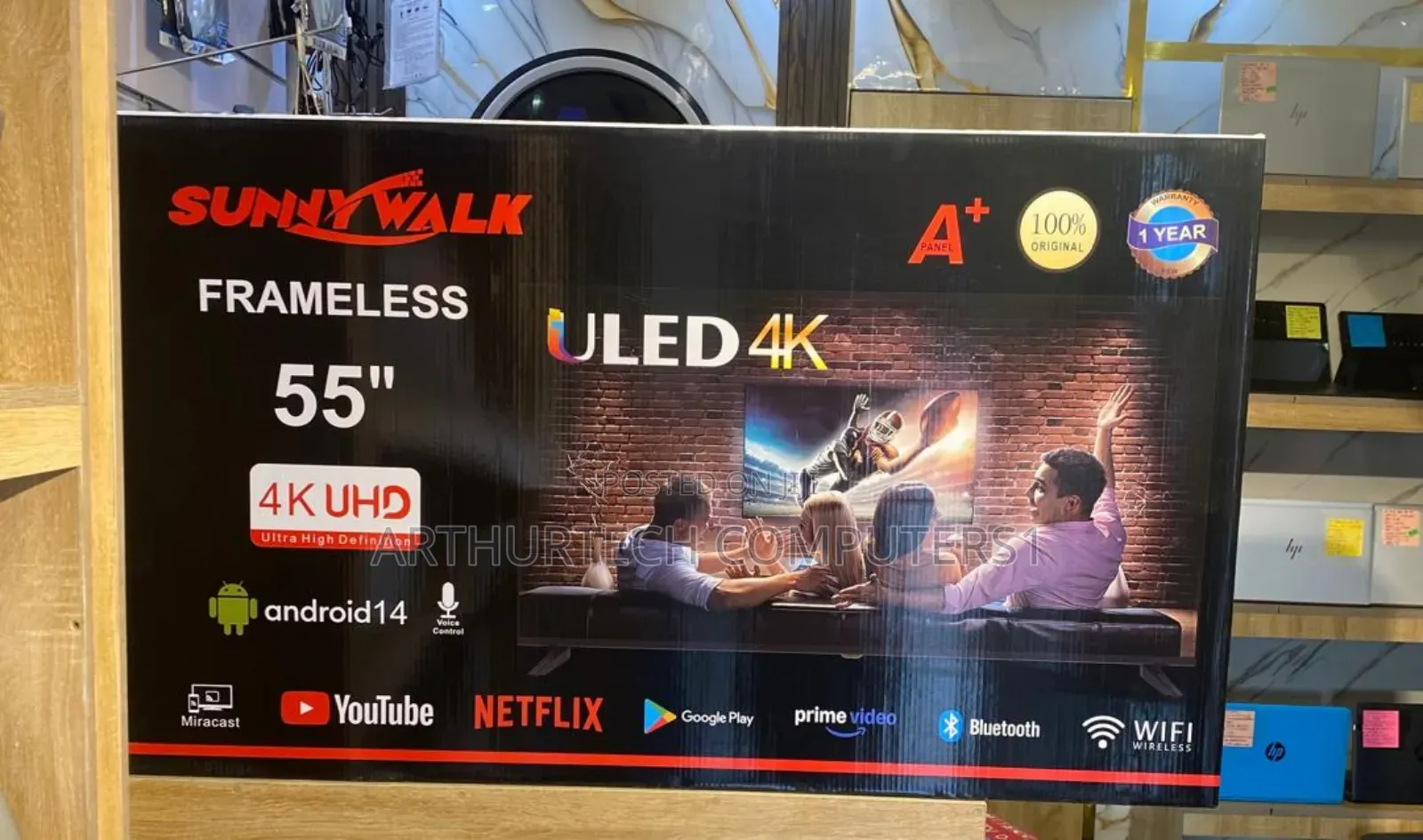 Sunny Walk Frameless Smart Tv