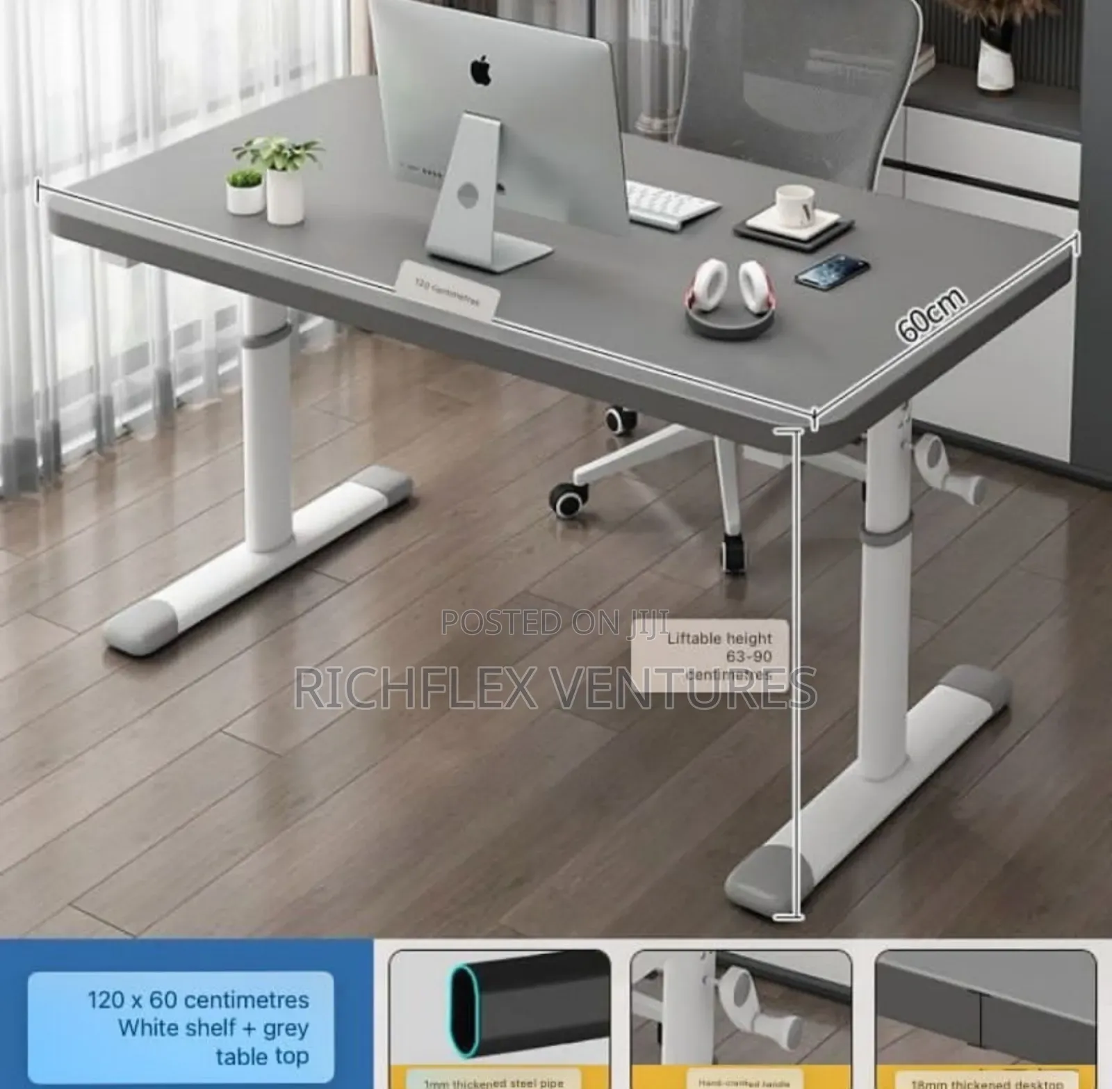 Manual Height Adjustable Office Study Desk