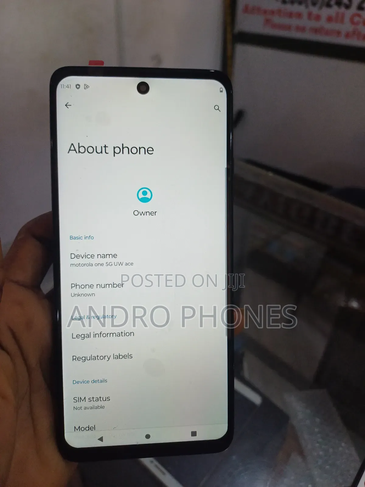 Motorola One 5G UW 128 GB Black