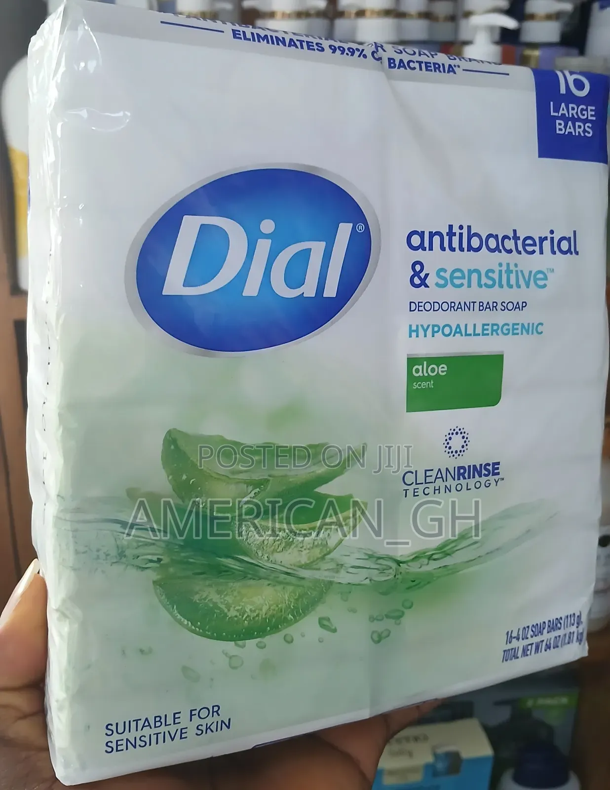 Dial Antibacterial and Sensitive Bar Soap, 16