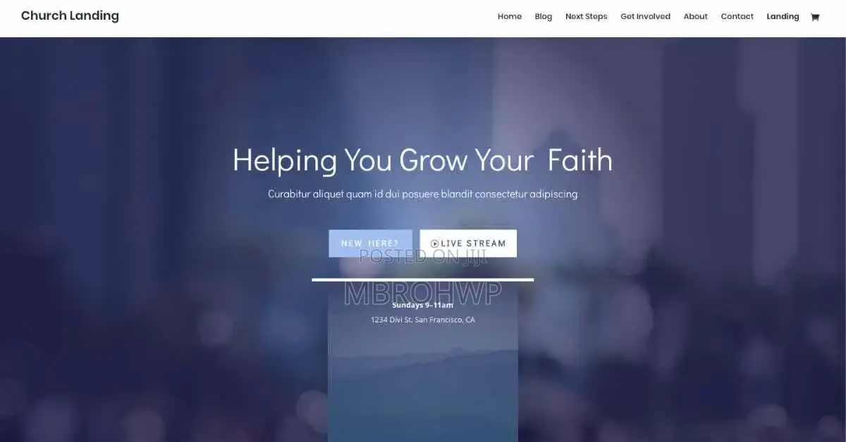 Get a Professional Website for Church or Ngo
