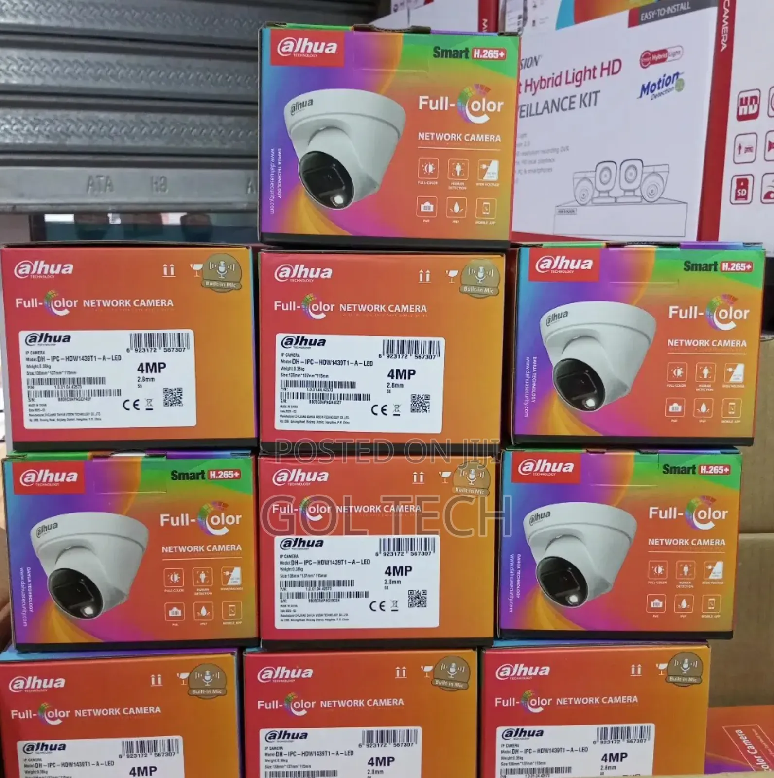 Dahua 4mp Ip Camera Color With Audio Dh-Ipc-Hdw1439t1-a-Led
