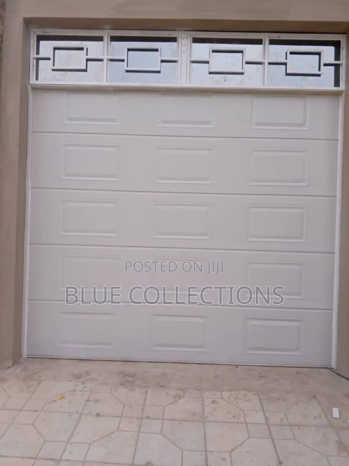 Automated Garage Door With Fanlight