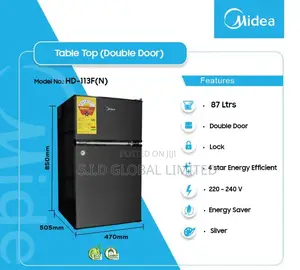 No Frost Midea 87ltrs Tabletop Fridge