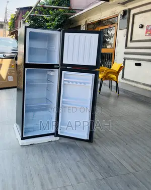 Fast ChillingNasco F2-18fl 2 Door Electric Fridge,Dark Gray
