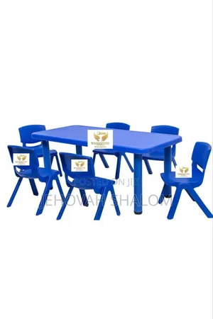 Blue Pre School Table and Chairs Available for Sale