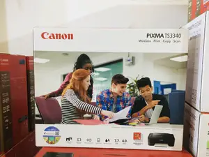 Original Canon Ts3340 Wireless Copy Print Scan Printer