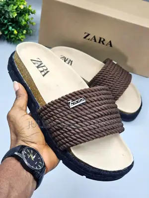 Zara Sandals Coffee Brown and Black
