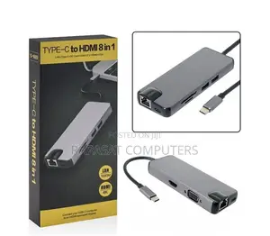 Type-C to 8-in-1 Hub Docking Station