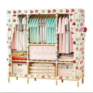 3 In 1 Wooden Material Wardrobe
