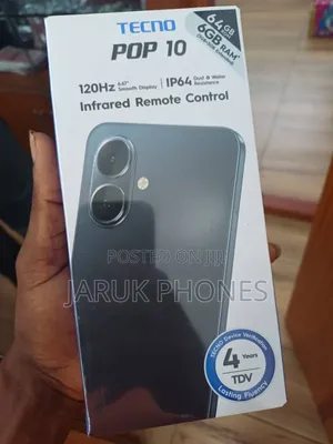 New Tecno Pop 10 64 GB Black