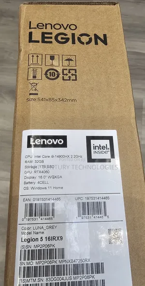 New Laptop Lenovo Legion 5i 32GB Intel Core I9 SSD 1T
