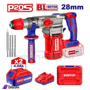 20V Brushless Rotary Hammer Drill (SDS Plus) – 2 Batteries Included