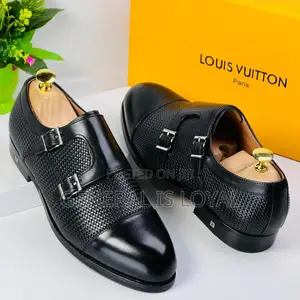 Louis Vuitton Monk Strap Leather Men’S Shoe