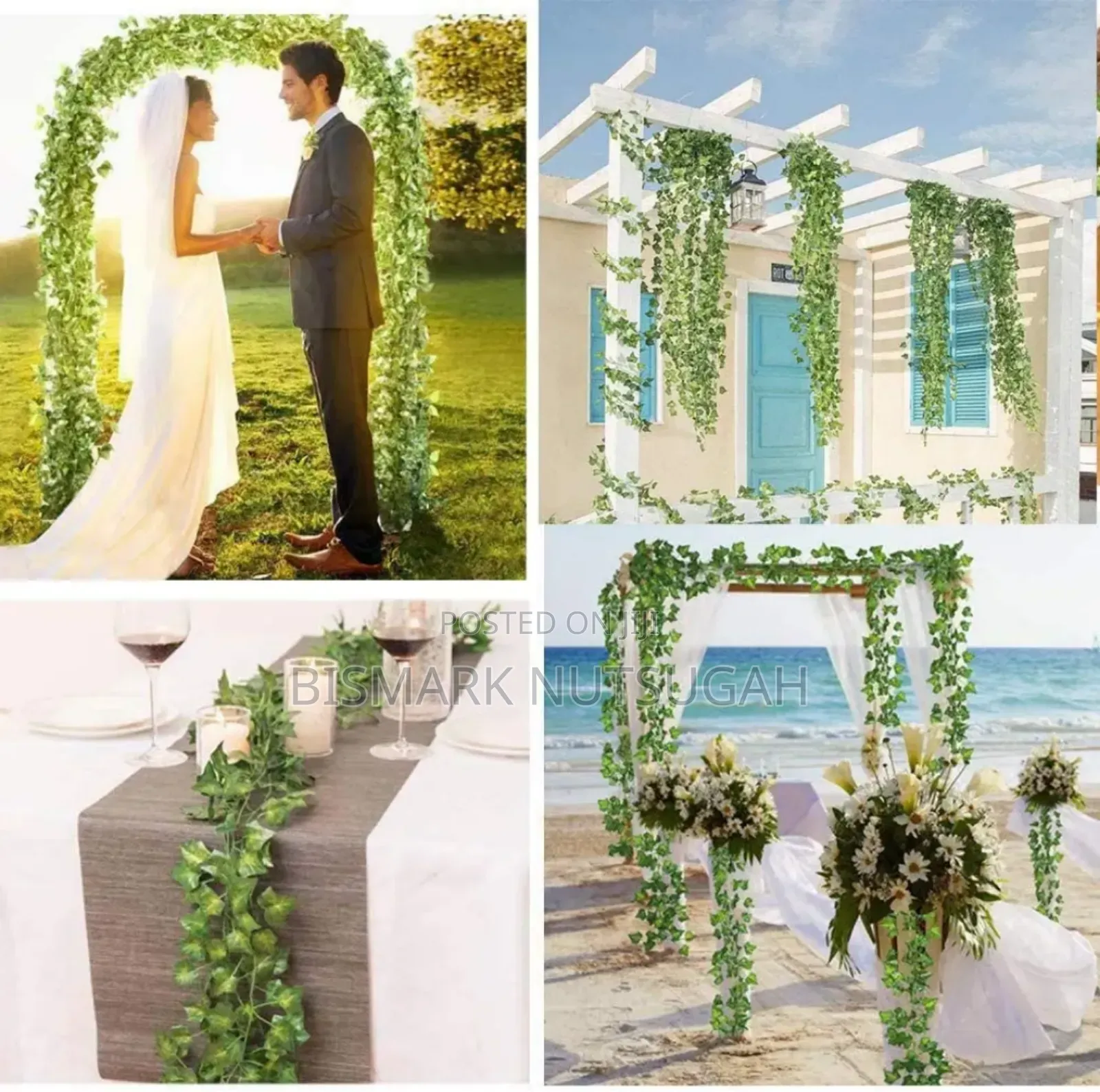 Artificial Wall Hanging Green Leaf Fence