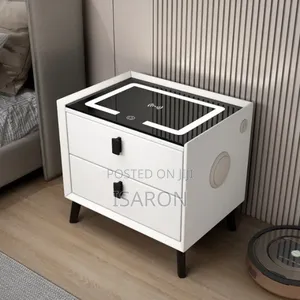 Bedside Luxury Smart Cabinet With Wireless Charging Speaker Inbuilt