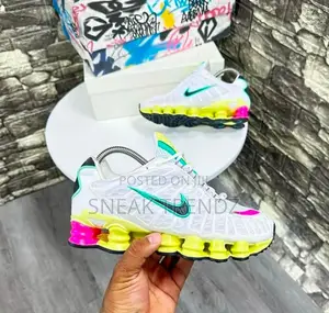 Nike Air Shox White Yellow