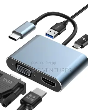 Usb Type C to Hdmi Vga Adapter 4 in 1 Hub
