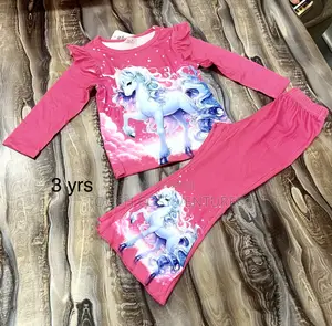 Kids Fashionable Character Top and Trousers