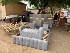Royal Double Bed With Side Tables and Couch
